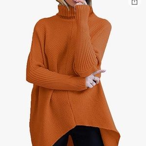 NEW W TAGS ANRABESS High-Low Turtleneck Sweater